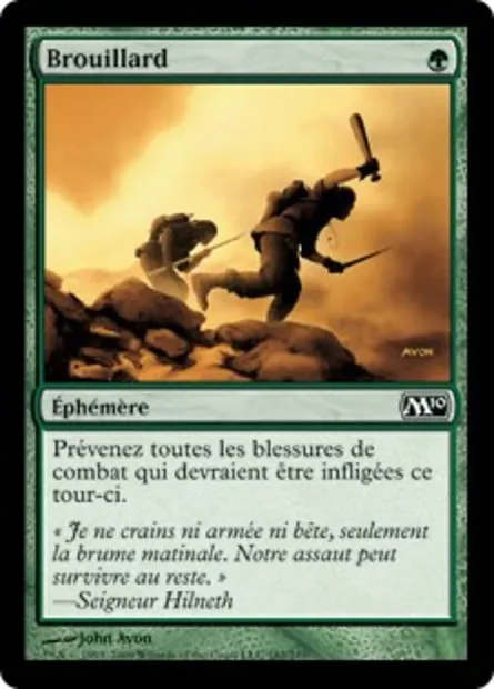 Brouillard, carte Magic M10 182 — extension Magic 2010