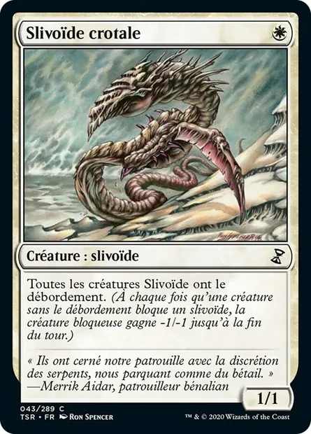 Slivoïde crotale, carte Magic TSR 43 — extension Spirale Temporelle Remastered