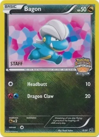 Bagon, Pokémon card LGP 006-2 — League Promos set