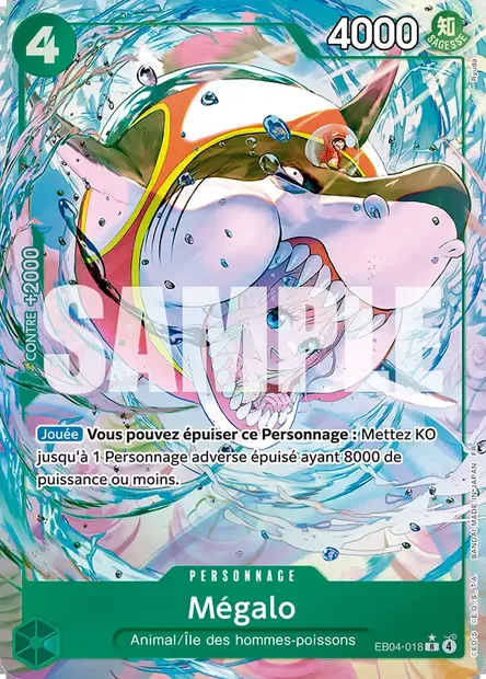 Mégalo, carte One Piece EB04-018 — extension EGGHEAD CRISIS