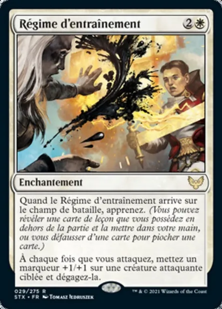 Régime d'entraînement, carte Magic STX 29 — extension Strixhaven: l'Académie des Mages