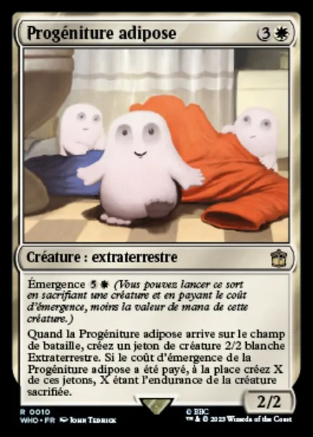 Progéniture adipose, carte Magic WHO 10 — extension Doctor Who
