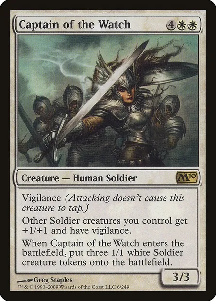 Captain of the Watch, Magic card M10 6 — Magic 2010 set
