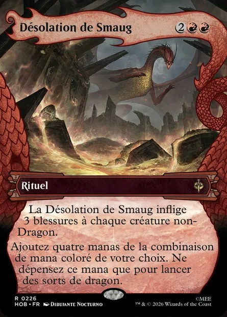 Désolation de Smaug, carte Magic HOB 226 — extension The Hobbit