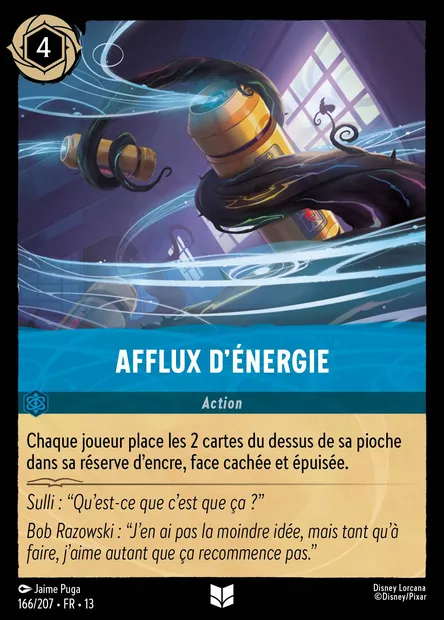 Afflux d'énergie, carte Disney Lorcana CH13-166 — extension Invasion Epineuse!