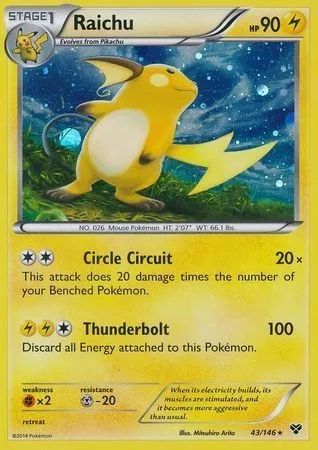Raichu, carte Pokémon TDX 043-2 — extension Theme Deck & Blisters Exclusives