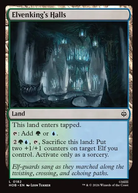 Elvenking's Halls, Magic card HOB 182 — The Hobbit set