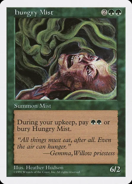 Brume affamée, carte Magic 5ED 302 — extension Cinquième Edition