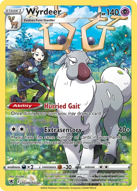 Wyrdeer, Pokémon card ASR TG06 — Astral Radiance set