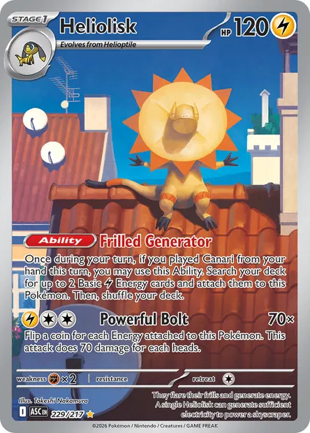 Heliolisk, Pokémon card ASC 229 — Ascended Heroes set