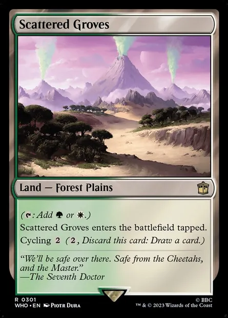 Scattered Groves, Magic card WHO 301 — Doctor Who set