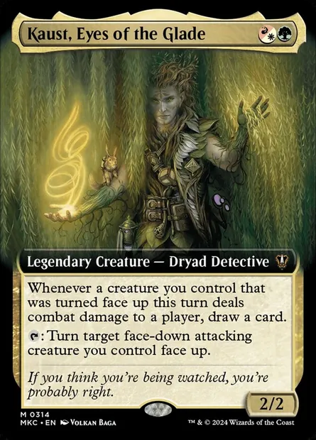 Kaust, Eyes of the Glade, Magic card MKC 314 — Murders at Karlov Manor Commander set