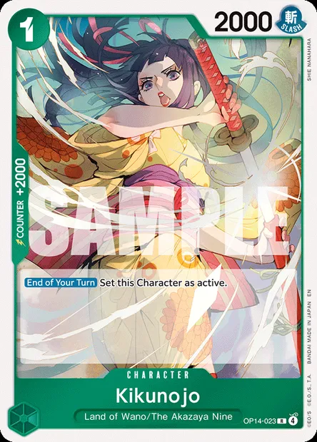 Kikunojo, One Piece card OP14-023 — THE AZURE SEA’S SEVEN set