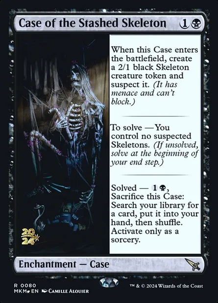 Case of the Stashed Skeleton, Magic card PMKM 80s — Murders at Karlov Manor Promos set