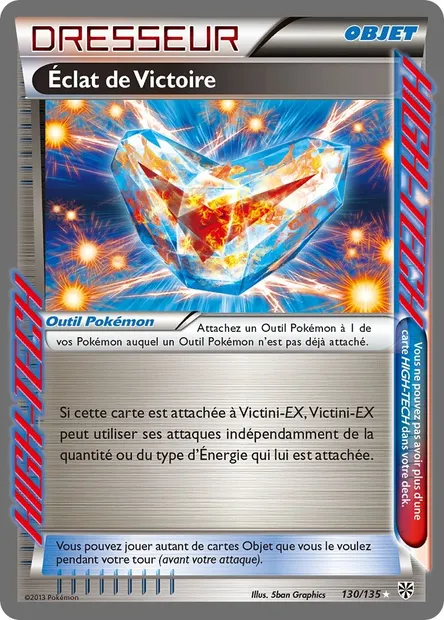 Éclat de Victoire, carte Pokémon PLS 130 — extension Tempète Plasma
