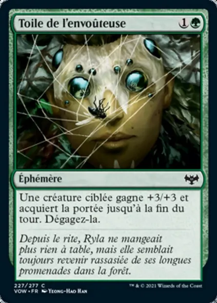 Toile de l'envoûteuse, carte Magic VOW 227 — extension Innistrad : noce écarlate