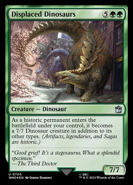 Displaced Dinosaurs, Magic card WHO 705 — Doctor Who set