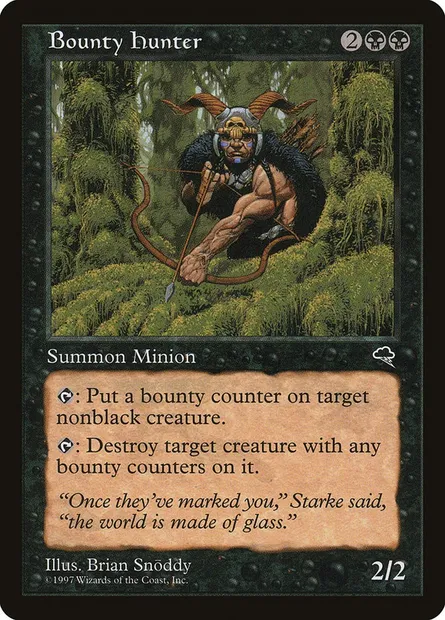 Chasseur de primes, carte Magic TMP 110 — extension Tempête