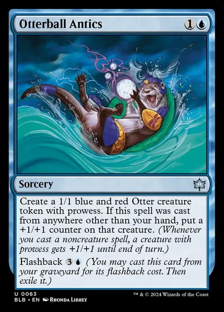 Otterball Antics, Magic card BLB 63 — Bloomburrow set