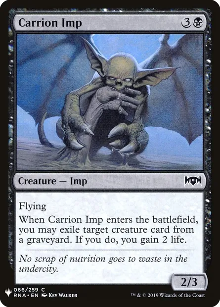 Carrion Imp, Magic card PLST RNA-66 — The List set