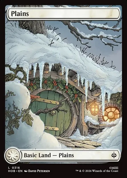 Plains, Magic card HOB 316 — The Hobbit set