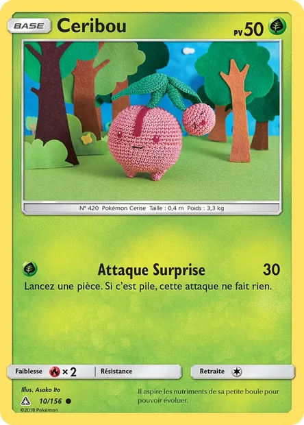 Ceribou, carte Pokémon UPR 10 — extension Ultra-Prisme
