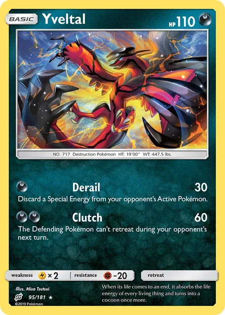 Yveltal, Pokémon card TEU 95 — Team Up set
