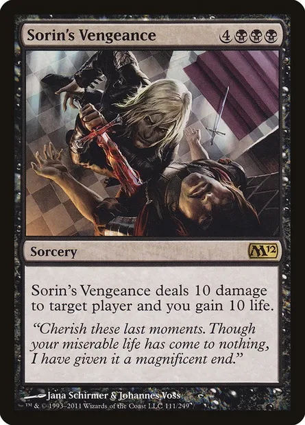 Sorin's Vengeance, Magic card M12 111 — Magic 2012 set