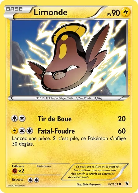 Limonde, carte Pokémon NVI 42 — extension Nobles Victoires