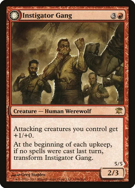 Instigator Gang // Wildblood Pack, Magic card ISD 149 — Innistrad set