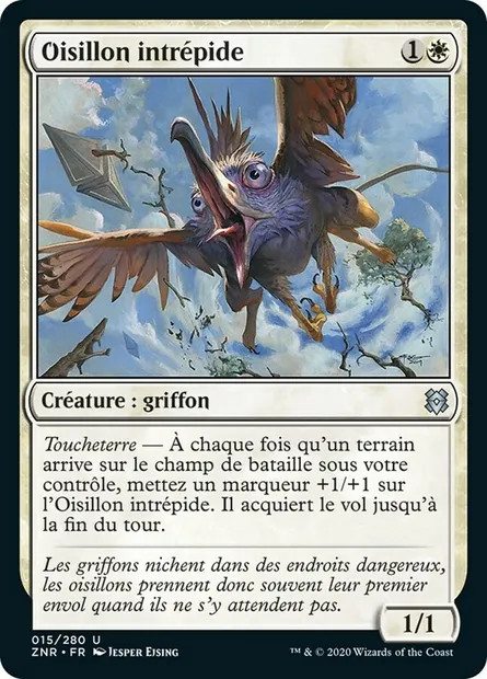 Oisillon intrépide, carte Magic ZNR 15 — extension Renaissance de Zendikar