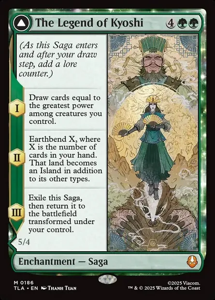 The Legend of Kyoshi // Avatar Kyoshi, Magic card TLA 186 — Avatar: The Last Airbender set