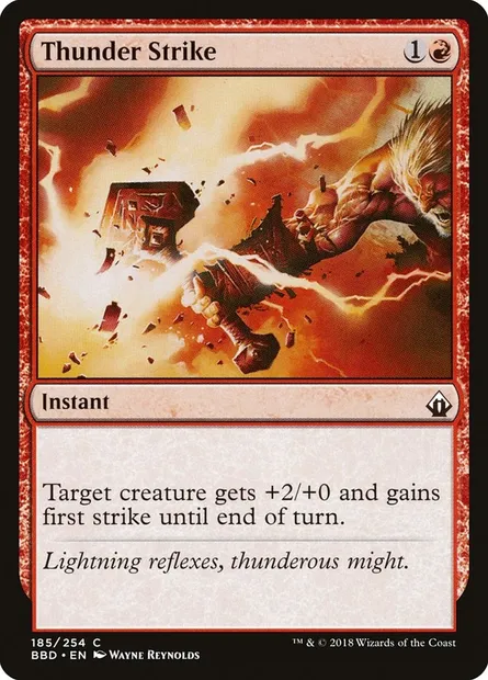 Thunder Strike, Magic card BBD 185 — Battlebond set
