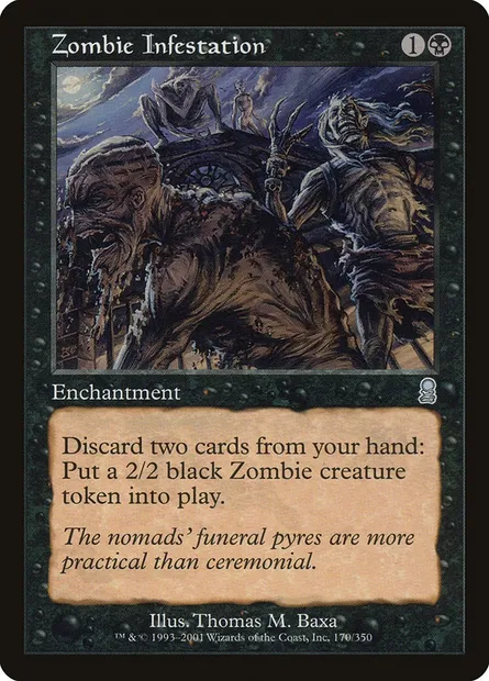 Infestation de zombies, carte Magic ODY 170 — extension Odyssée
