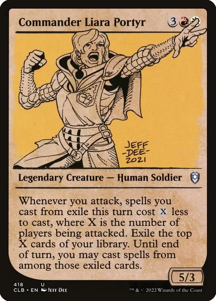 Commander Liara Portyr, Magic card CLB 418 — Commander Legends: Battle for Baldur's Gate set