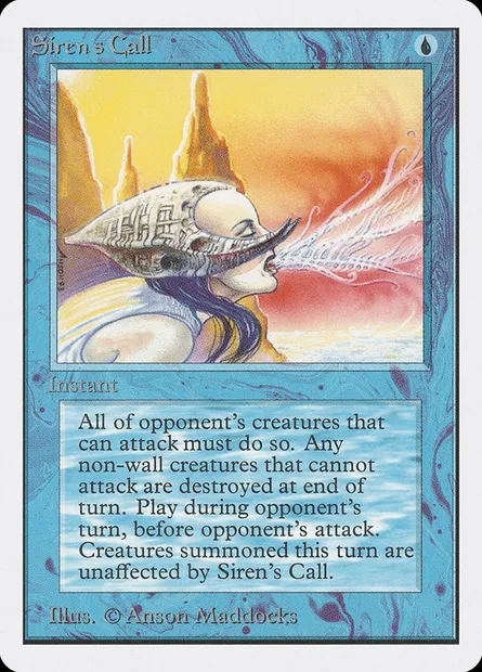 Siren's Call, Magic card 2ED 78 — Unlimited Edition set
