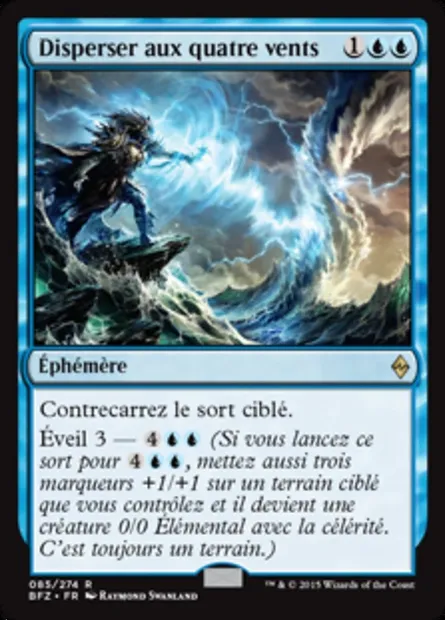 Disperser aux quatre vents, carte Magic BFZ 85 — extension La bataille de Zendikar