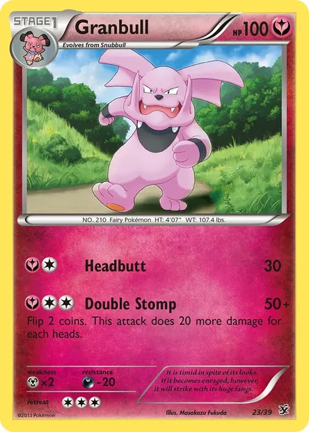 Granbull, Pokémon card KSS 23 — Kalos Starter Set set