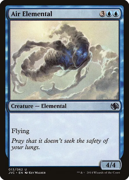 Air Elemental, Magic card JVC 13 — Duel Decks Anthology: Jace vs. Chandra set
