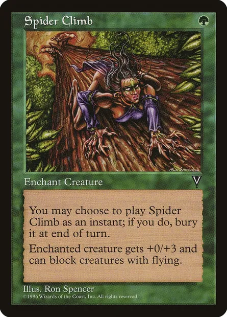 Spider Climb, Magic card VIS 120 — Visions set