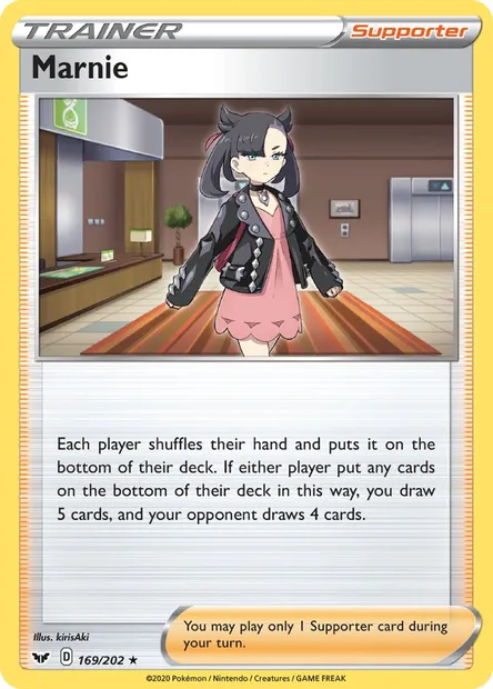 Marnie, Pokémon card SSH 169 — Sword & Shield set
