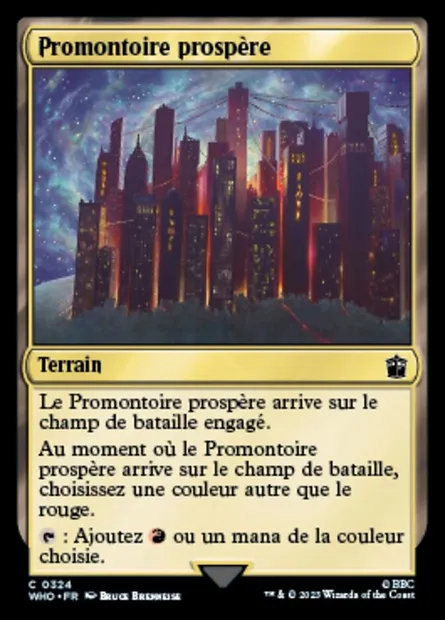 Promontoire prospère, carte Magic WHO 324 — extension Doctor Who