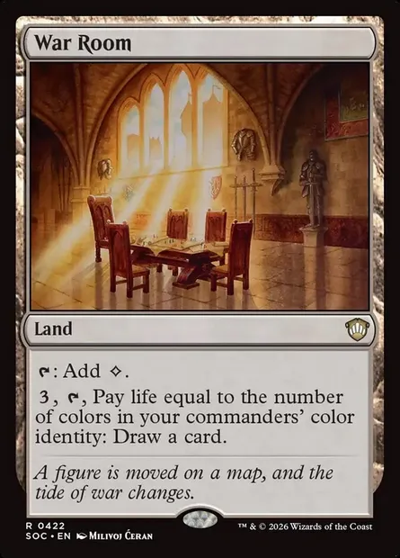 War Room, Magic card SOC 422 — Secrets of Strixhaven Commander set