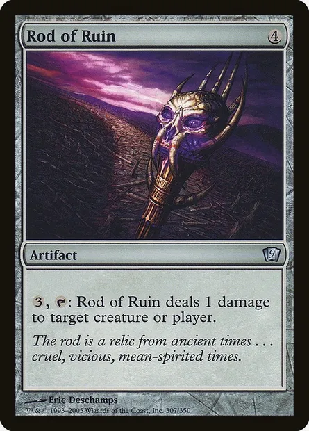 Baguette de ruine, carte Magic 9ED 307★ — extension Neuvième Edition