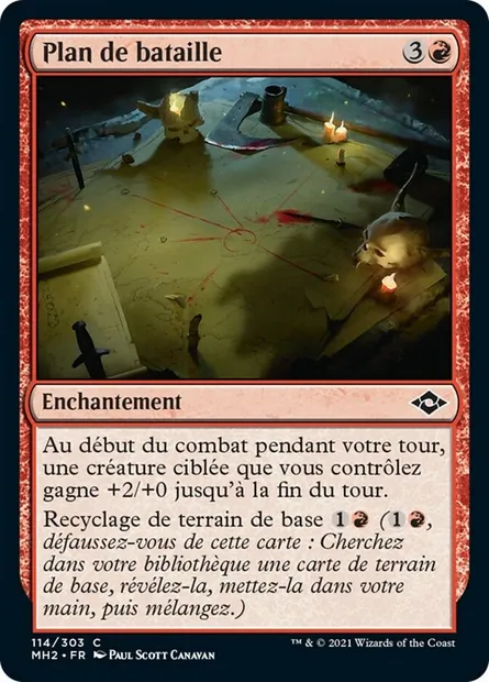 Plan de bataille, carte Magic MH2 114 — extension Horizons du Modern 2