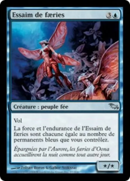Essaim de faeries, carte Magic SHM 37 — extension Sombrelande