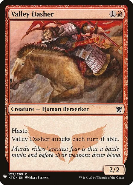 Valley Dasher, Magic card PLST KTK-125 — The List set