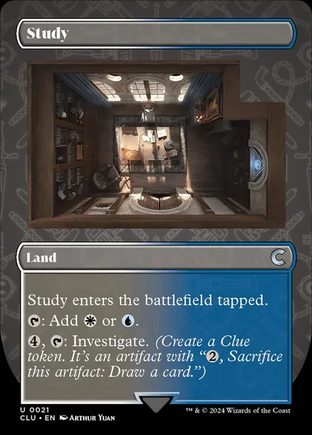 Study, Magic card CLU 21 — Ravnica: Clue Edition set