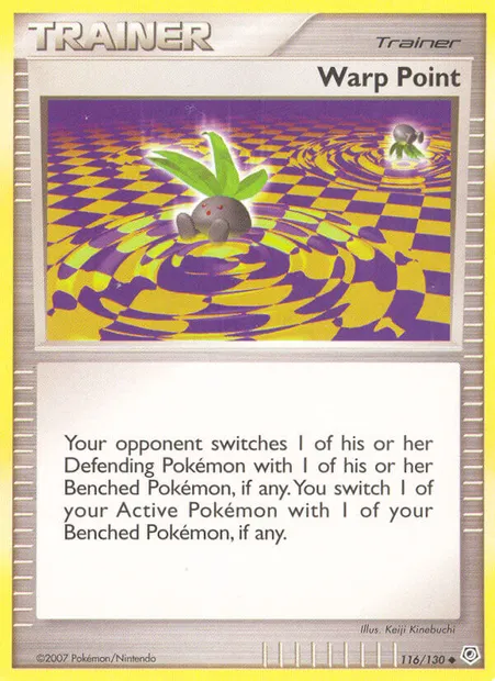 Warp Point, Pokémon card DP 116 — Diamond & Pearl set