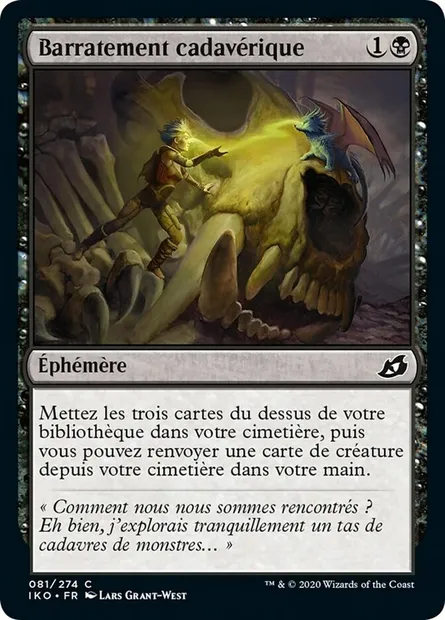 Barratement cadavérique, carte Magic IKO 81 — extension Ikoria: Lair of Behemoths